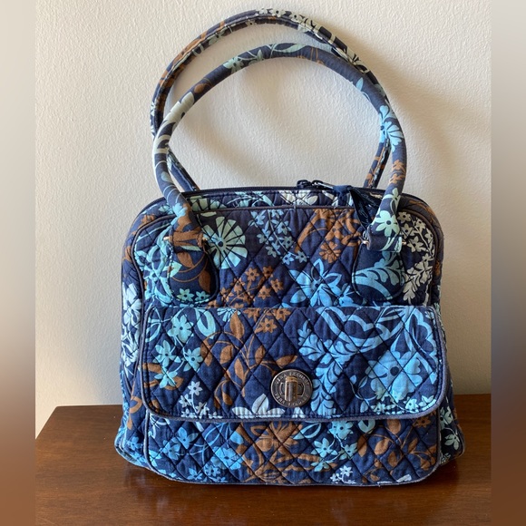 VERA BRADLEY Bowler Bag in Java Floral (Retired Pattern) - Shoulder Purse - Picture 3 of 14